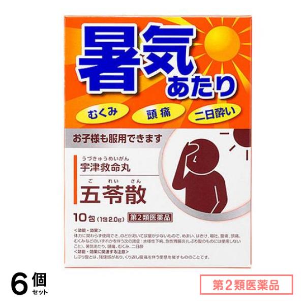 第２類医薬品 宇津救命丸 五苓散 10包 6個セット