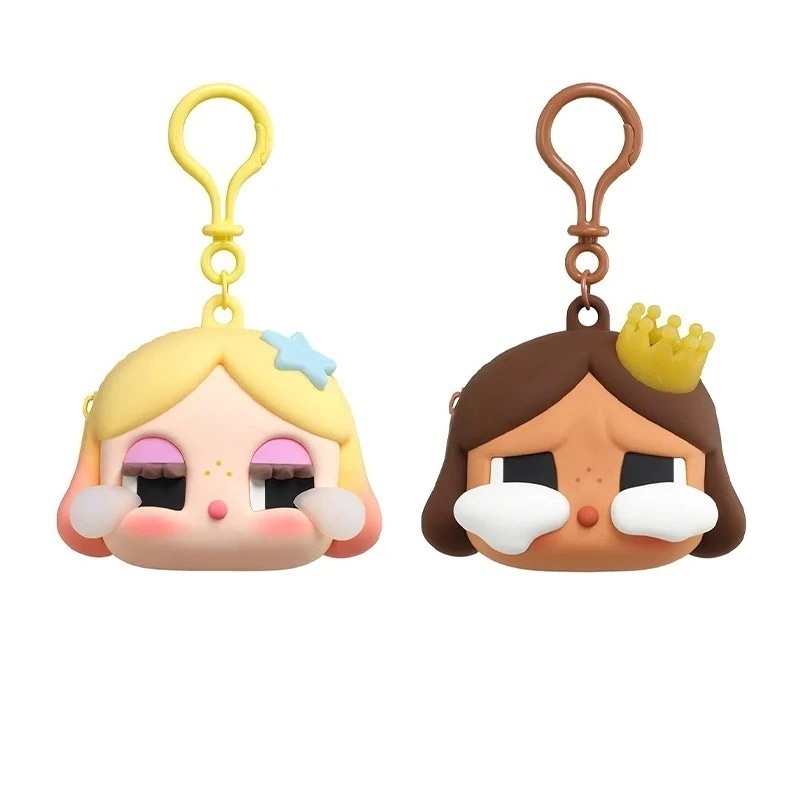 公式正規品POP MART CRYBABY SHINY Earphone Case シリーズ イヤホンケース ヘッドホン収納ボックス 収納袋 小銭入れ ヘッドホン充電ケーブル収納ボックス