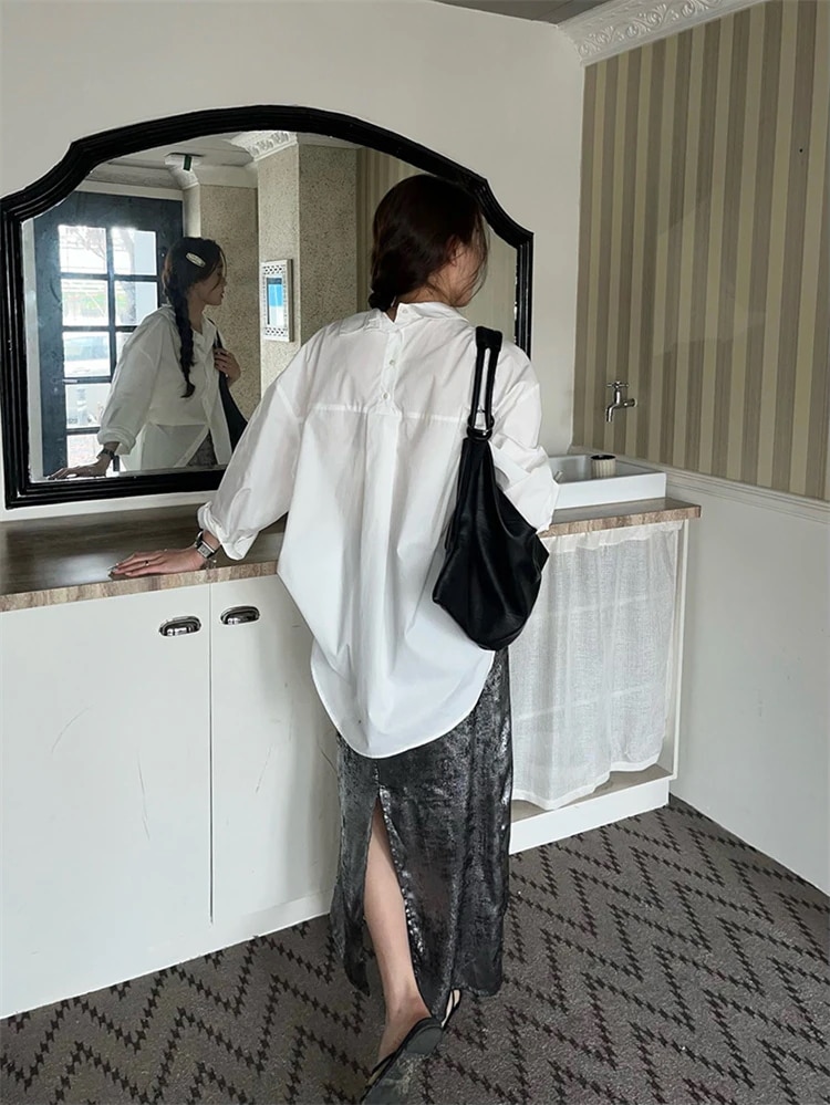 INSスタイル ヨーロッパとアメリカ 伸縮性のあるウエスト スプリット 大人気 ロングスカート セクシー