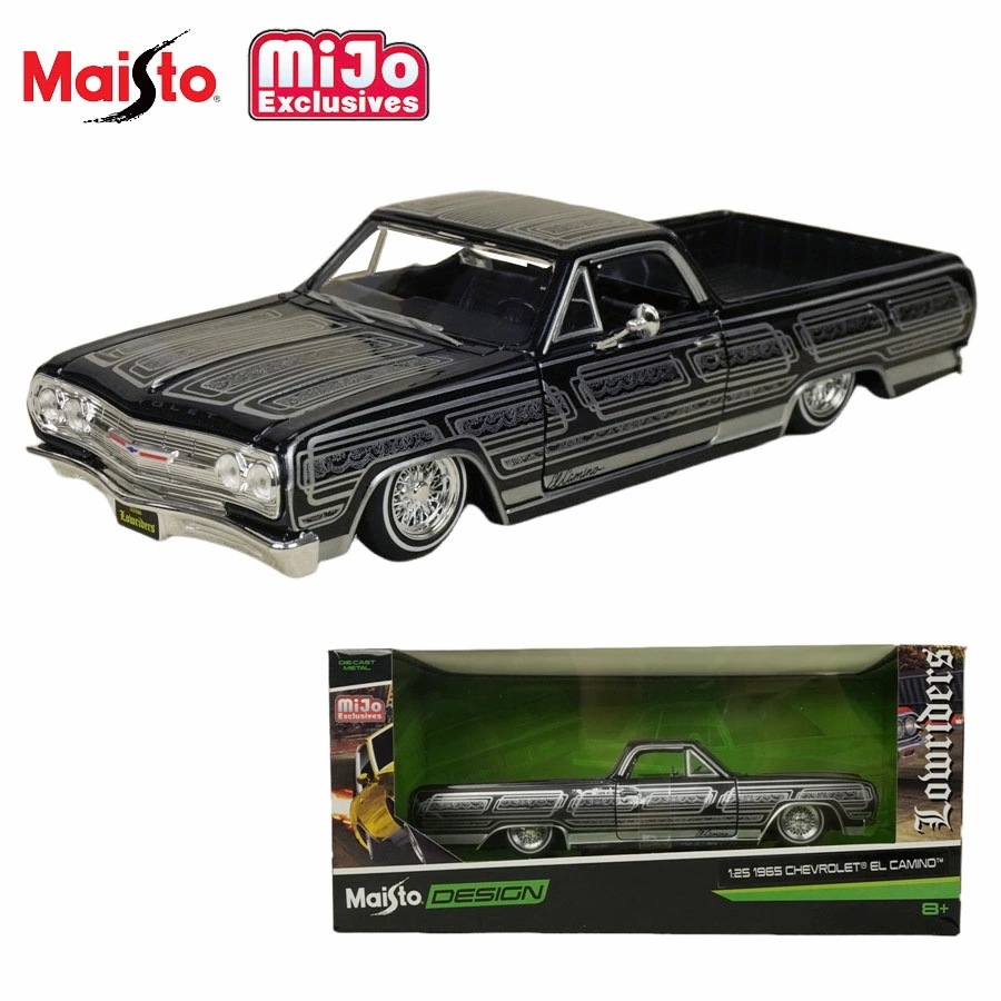 ダイキャスト 1/25 箱入り ミニカー1965 CHEVROLET EL CAMINO LOWRIDERMAISTO MIJO EXCLUSIVES 1:25 DIE CASTB