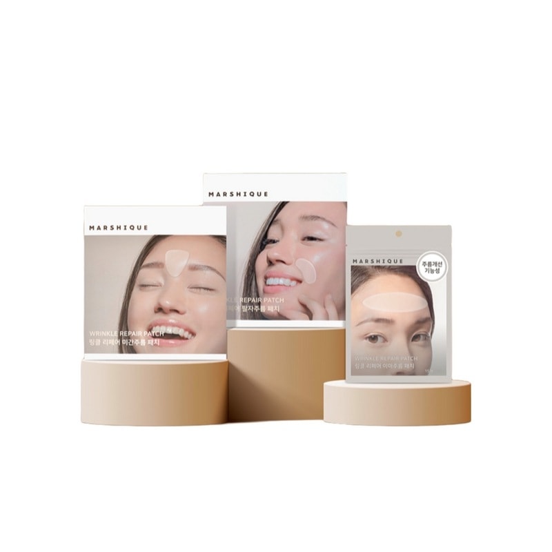 マルシックリンクルリペアプリーツパッチ3種セット（眉間55パッチ袖口60パッチ額15パッチ）