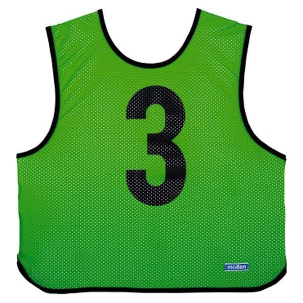 モルテン(Molten) GB0113KG ゲームベスト_10マイセット_KGRN ゲームベスト蛍光グリーン_10_枚組ミ_1__10983