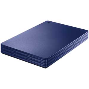I/Oデータ USB 3.1 Gen 1 ポータブルハードディスク 1.0TB（ミレニアム群青） HDPHUT1NVR