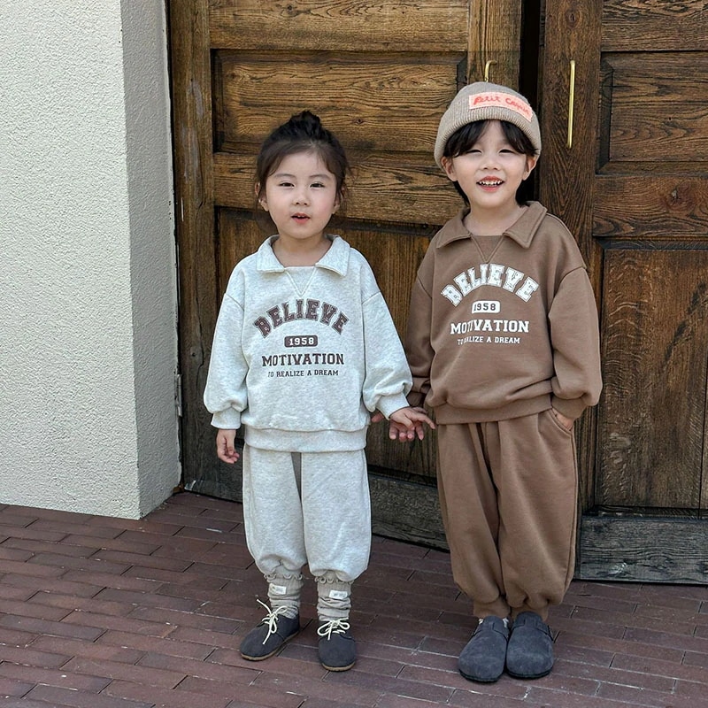 セットアップ キッズ 兄妹服 ベビー服 スウェット 女の子 男の子 ジャージ 上下セット スポーツ 長袖 トップス 綿100％ ロングパンツ 子供服 秋服 ジュニア 赤ちゃん おしゃれ 可愛い 入学