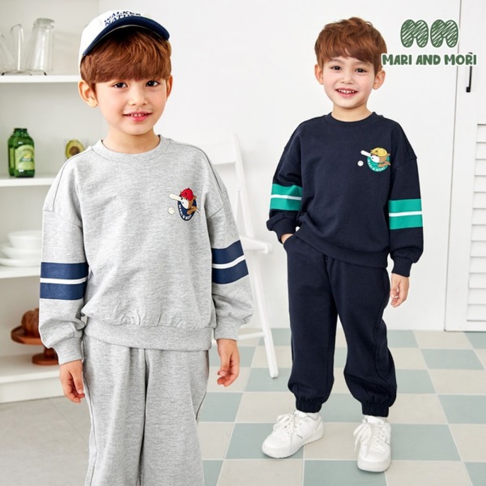 [ウォルトンキッズ] ベースボールフレンズトップ&ボトムスーツ