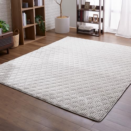 アイリスプラザ(IRIS PLAZA) フランネルラグ(針抜き) 190240 アイボリー