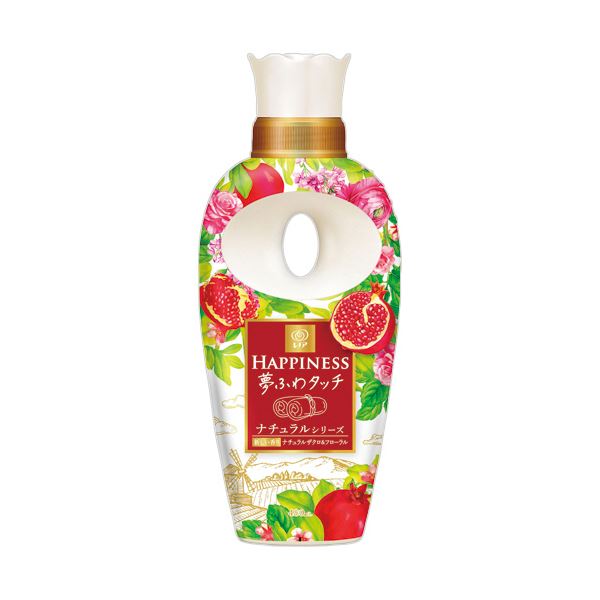 （まとめ） P＆Gレノアハピネス 夢ふわタッチ ナチュラルザクロ＆フローラル 本体 480ml 1本 [x10セット]