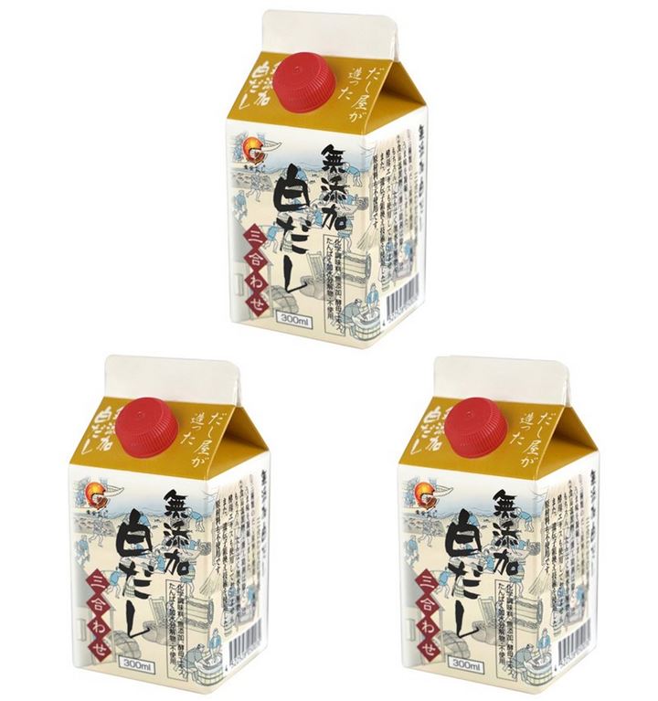 テイスト だし屋が造った 無添加 白だし 三合わせ 300ml x 3本セット