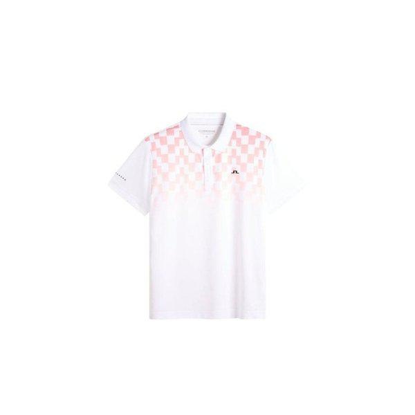 26SS ポロシャツ GMJT15428S233 FINN FADE WHITE PINK DOM