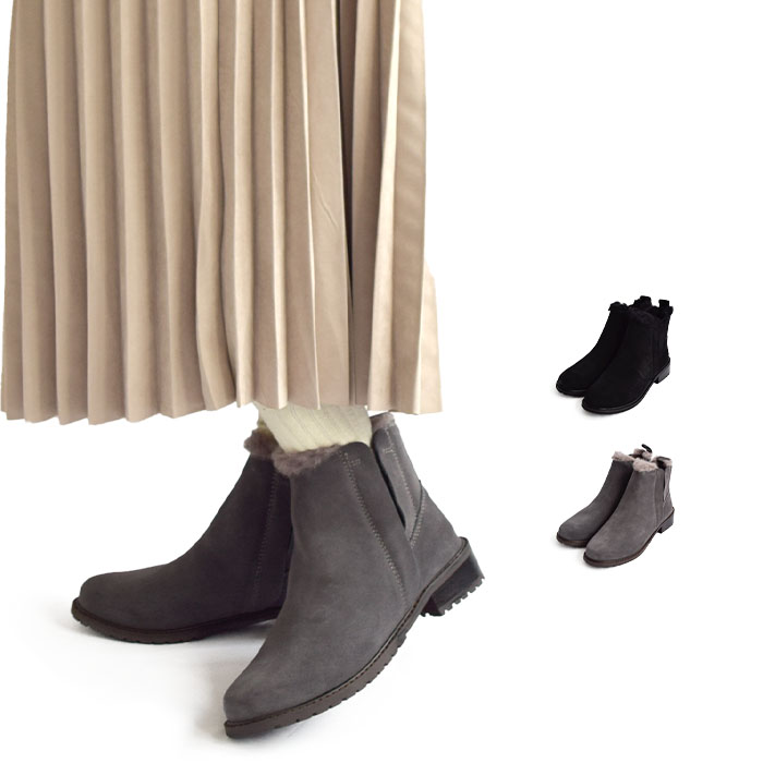 【国内正規品】EMU Australia エミュ オーストラリア ブーツ Pioneer レディース 春 秋 冬 ブラック チャコール 23cm-25cm W11292