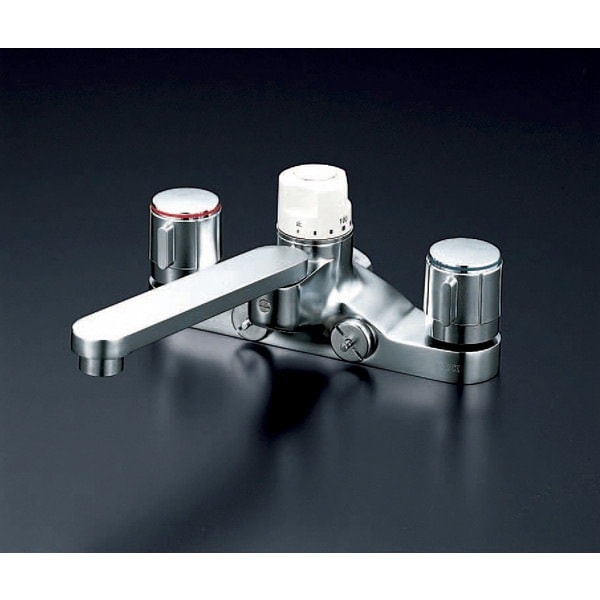 KM296Z 寒 デッキ定量2ハンドル混合栓