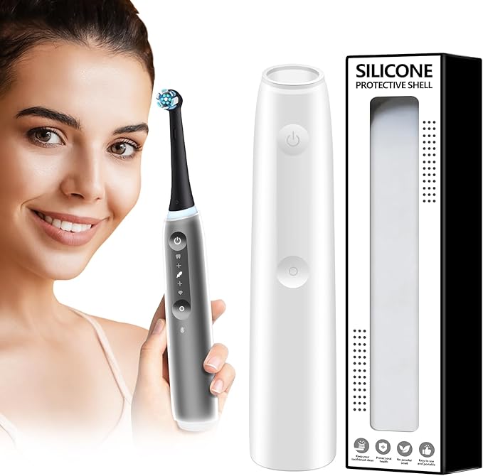 シリコンケース iOシリーズ5電動歯ブラシ用 全身保護 環境に優しい防塵カバー 傷つきにくい - 10ドルの投資でiO 5ハンドルを保護します 透明