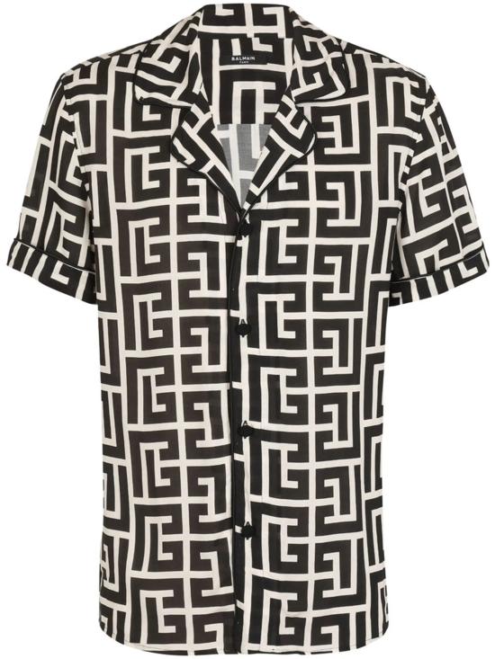 BALMAIN Men Shirts FH1HN011VD01 GFE Black