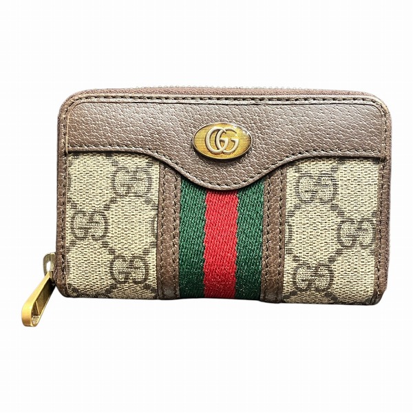 グッチ シェリー 597613 ジップアラウンド コインケース レディース 美品 【中古】