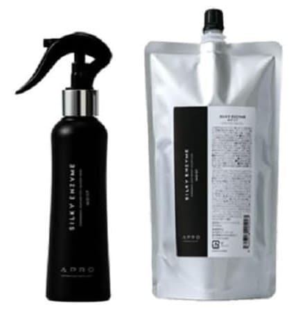 【2点セット】apro アプロ シルキーエンザイム モイスト 150ml ＋ 300ml 詰め替え レフィル 正規品 髪質改善 酵素トリートメント 洗い流さない ミスト 柔らか髪 熱ダメージ補修