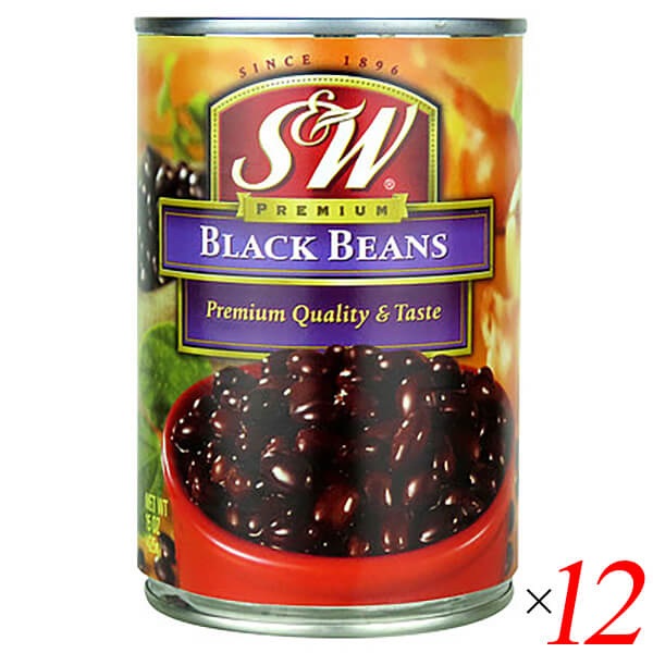 黒豆 缶詰 ブラックビーンズ S