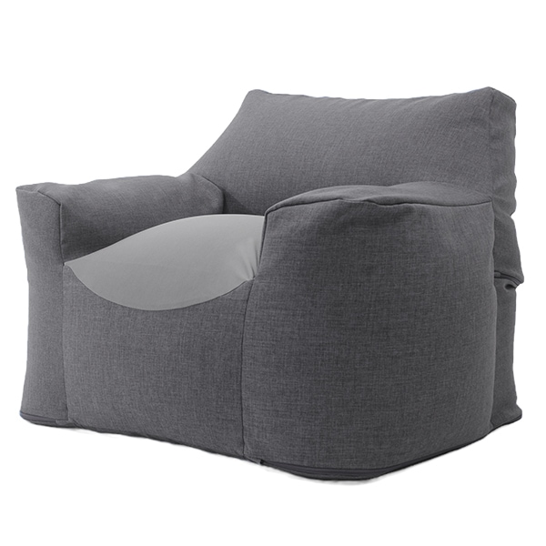 CELLUTANE A864a-625GRY グレー 1人掛けビーズソファ スゴビーズ メーカー直送