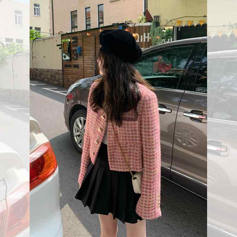 レディース お洒落 可愛い キレイ 厚手 ピンク コート 秋冬 ショート ウール コート防寒