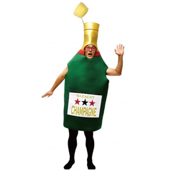 コスプレ 仮装 SAZAC(サザック) シャンパンコスチューム 【 コスプレ 衣装 ハロウィン 仮装 パーティーグッズ おもしろ コスチューム 着ぐるみ 大人用 余興 ウケる 女性用 キグルミ 面白い