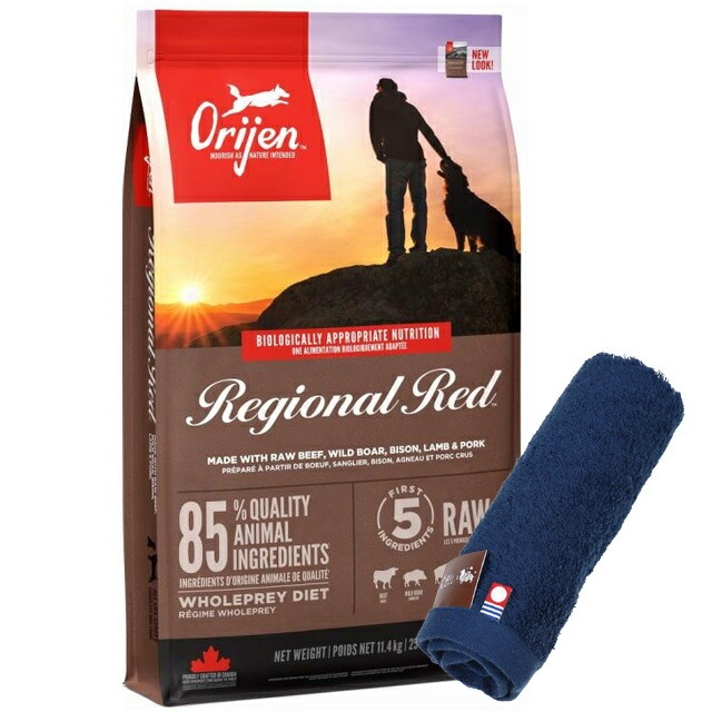 【正規品】オリジン レジオナルレッド　ドッグ 11.4kg【犬想いオリジナル今治ハンドタオルプレゼント】【タオルカラー ネイビー】