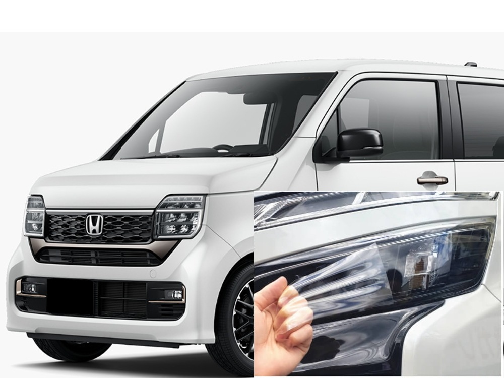ヘッドライトプロテクションフィルム (N-WGN カスタム JH3 JH4) 車種専用 カット済み 左右セット ヘッドライト保護 エヌワゴン ホンダ用