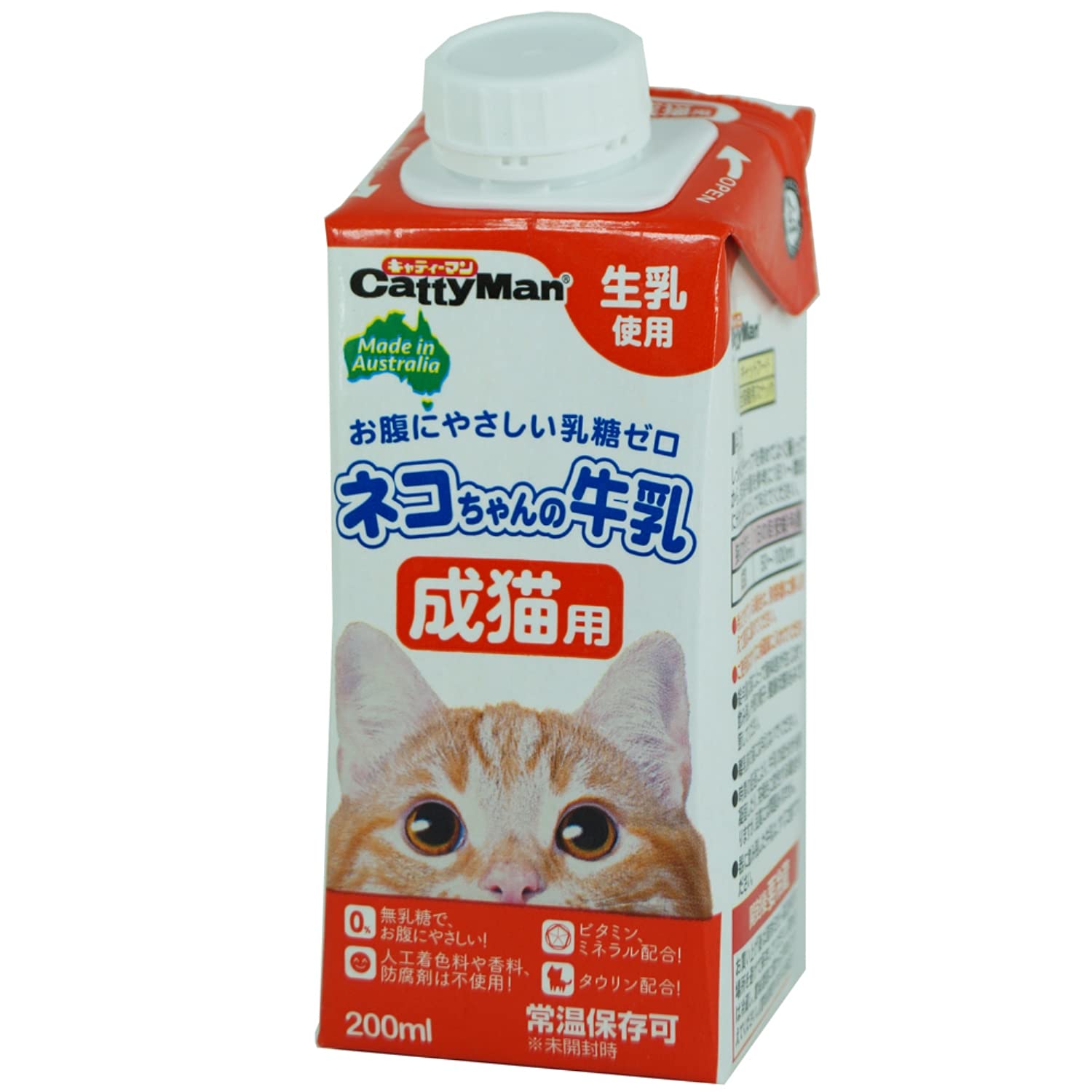 即日発送 キャティーマン (CattyMan) ネコちゃんの牛乳 成猫用 200ｍｌ×24本セット