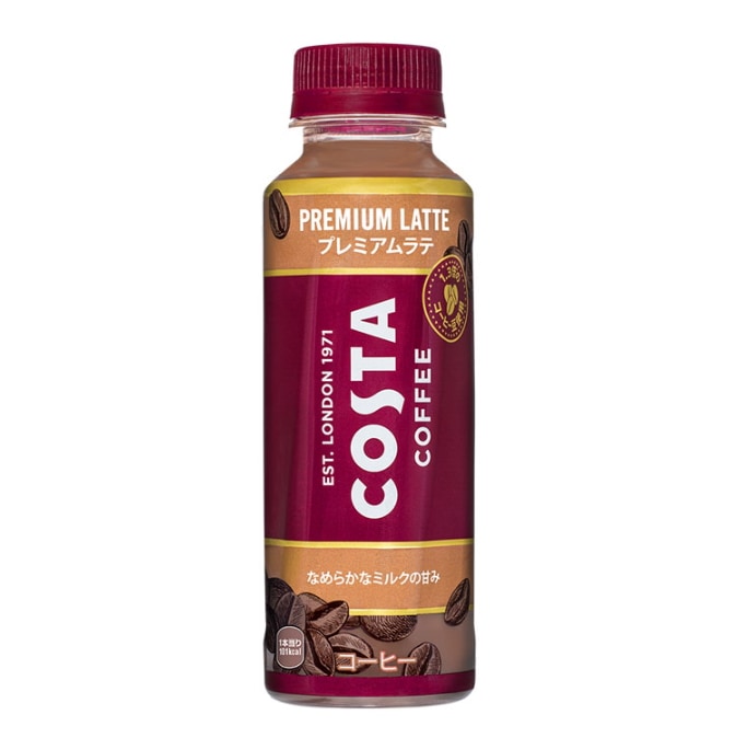 【2ケース】コスタコーヒー プレミアムラテ 265mlPET（24本入*2)