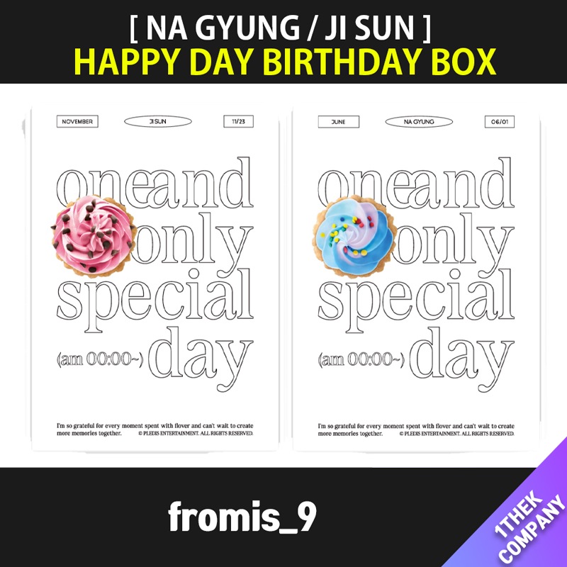 [NA GYUNG/JI SUN]（予約販売特典付き）fromis_9 - HAPPY DAY BIRTHDAY BOX