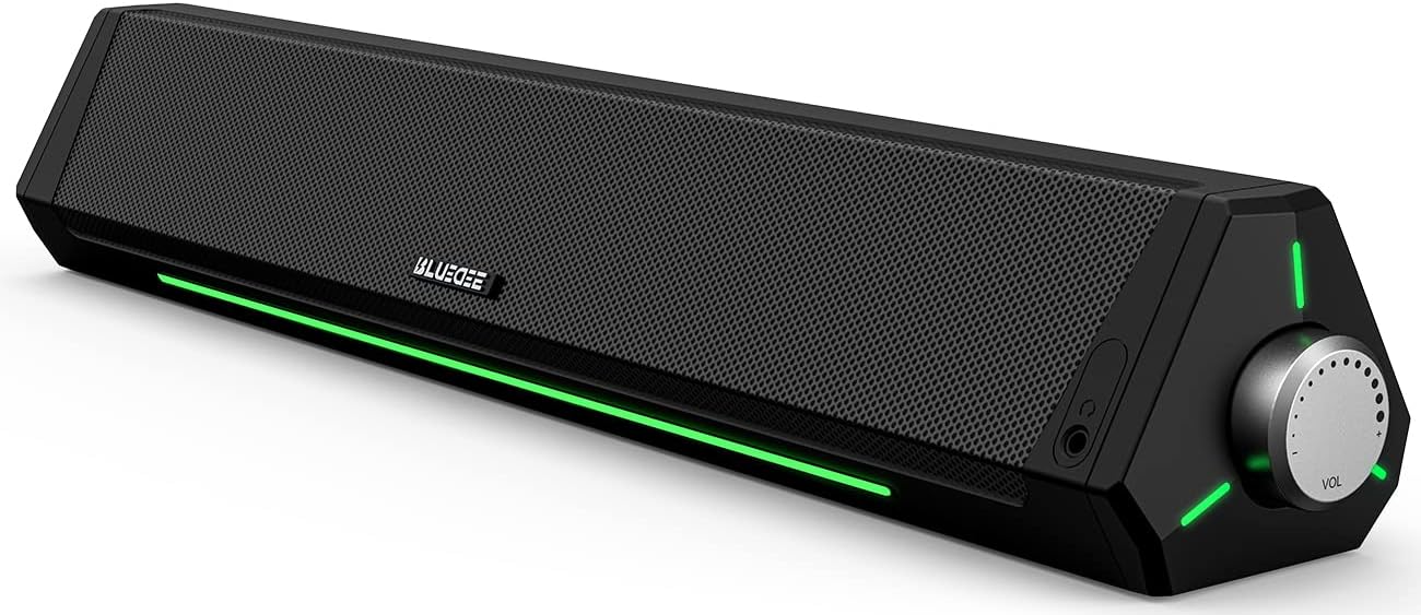 PC用 サウンドバー スピーカー ブラック 高音質 コンパクト USB接続