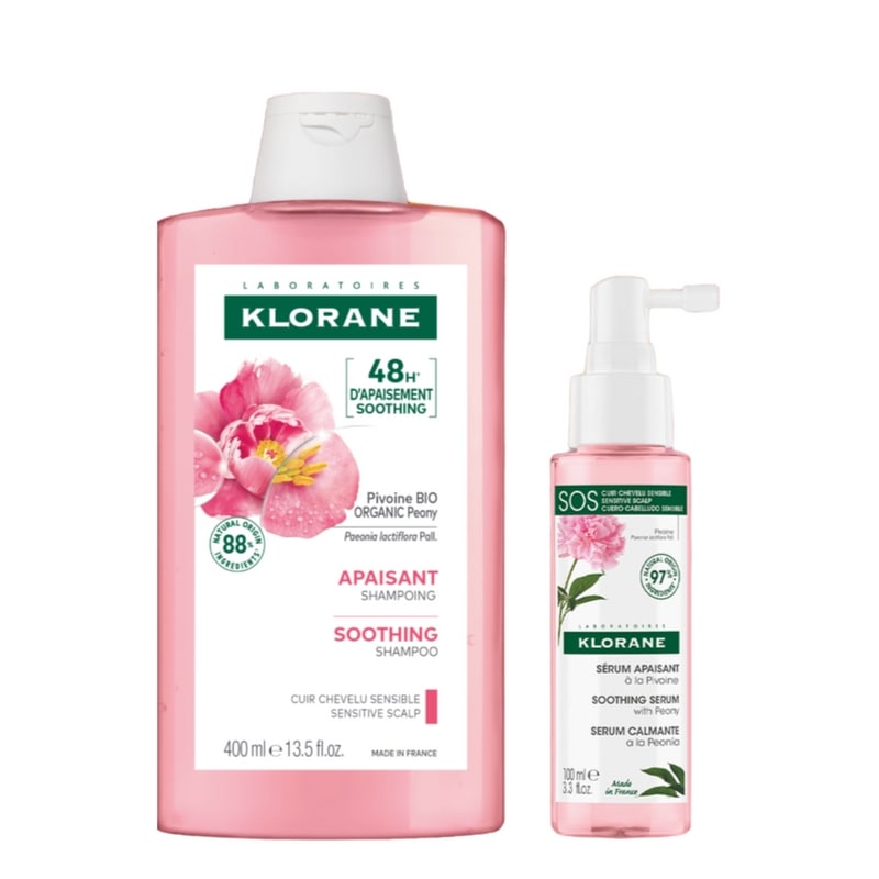 【クロラン】ピオニーシャンプー400ml+頭皮SOSセラム100ml 2種セット（敏感頭皮＆頭皮鎮静）