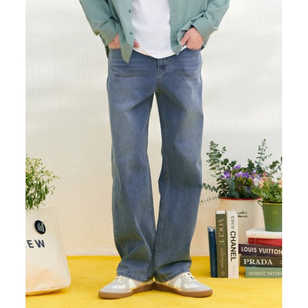 シャセカルトメンズ Mトーンワイドデニム-ダーク2314B0N