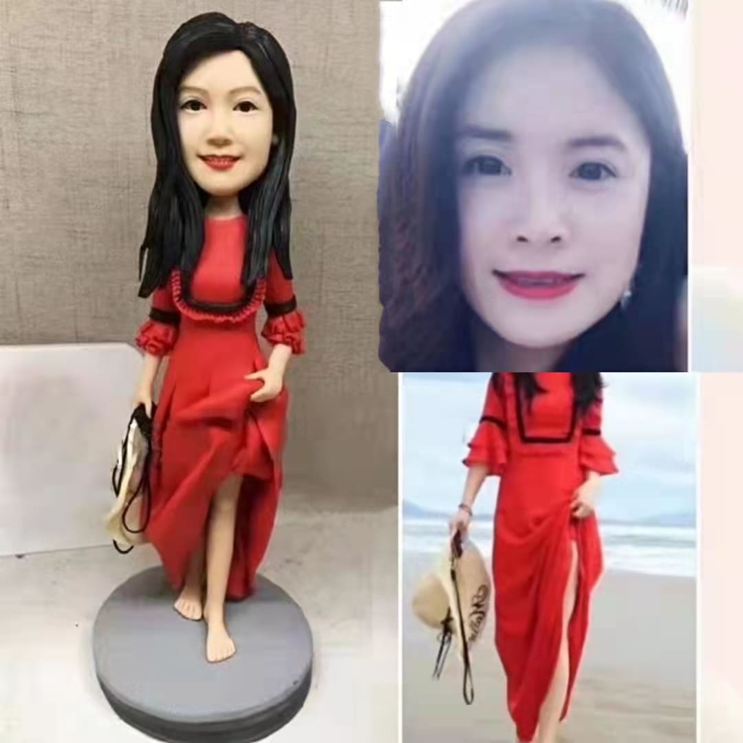 【オーダーメイド】3D肖像画 似顔絵 人形 フィギュア 彼氏 彼女 誕生日 ケーキトッパー 記念日 カップル 友達 プレゼント