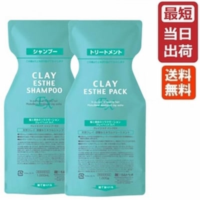 クレイエステ シャンプーEX 1000ml×パックEX 1000g パウチ 詰替用 セット販売 送料無料【Moltobene ClayestheEX】[ビューティーエクスペリエンス]