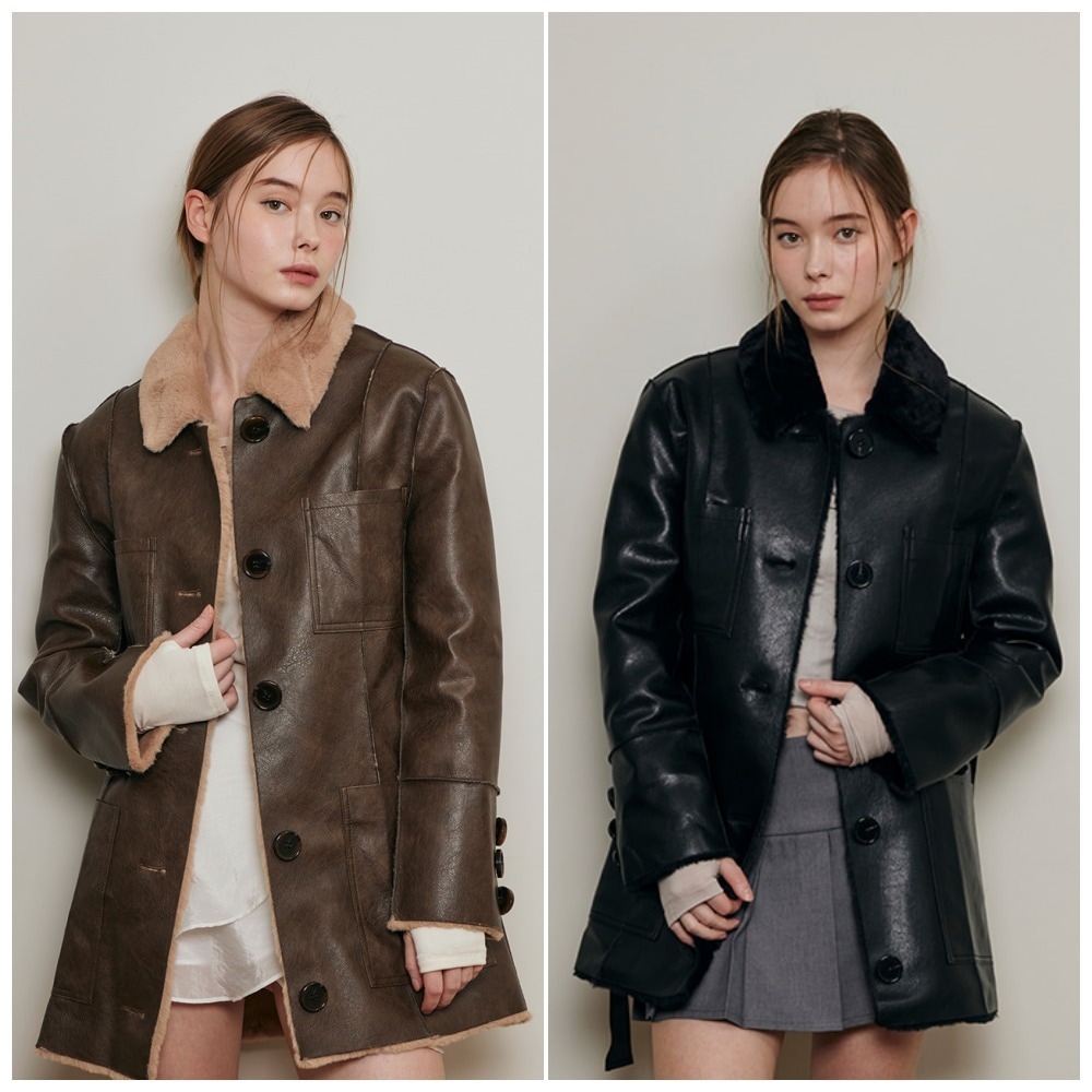 【NOT YOUR ROSE】送料関税込 Reversible leather mustang