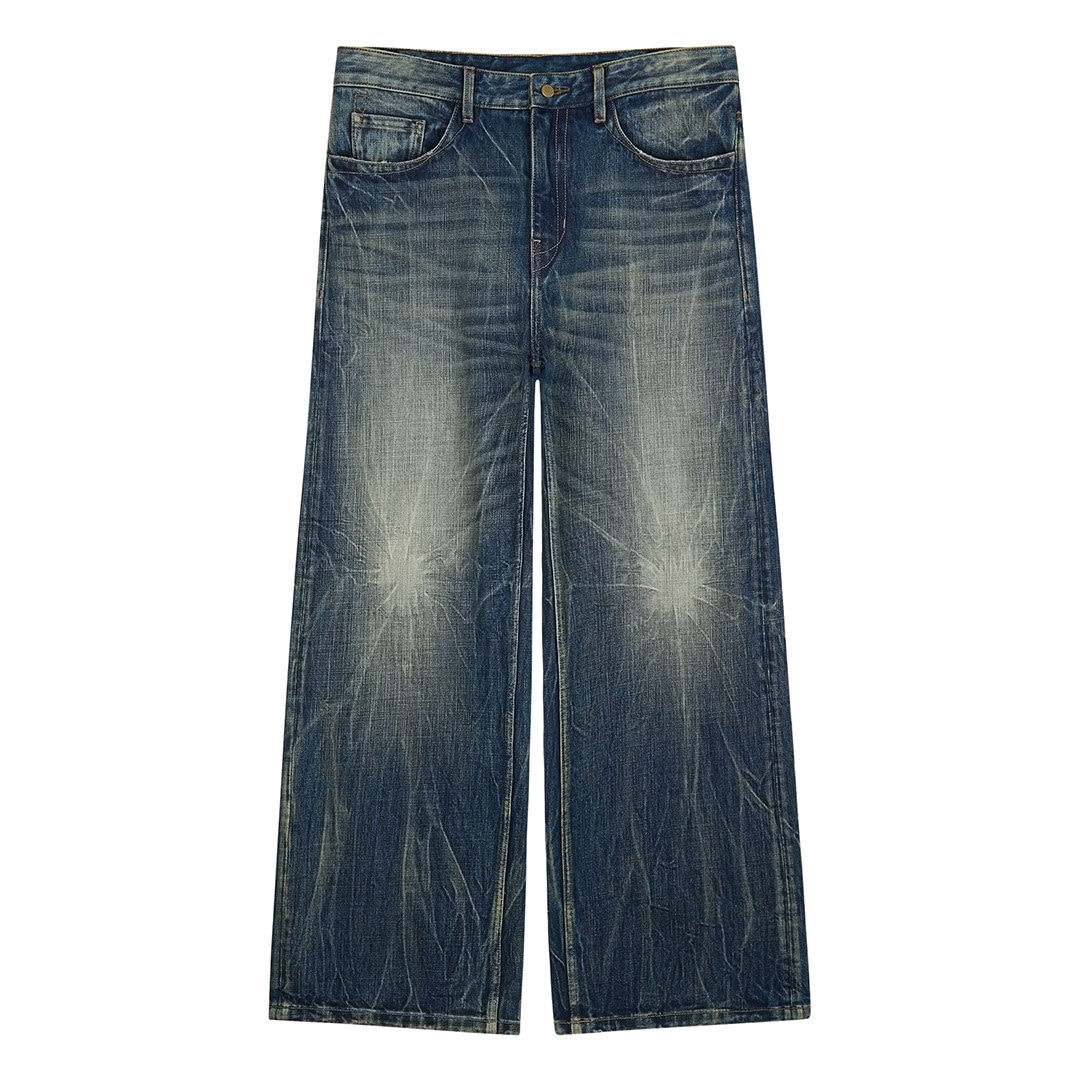 Simple Project Lightning Wash デニムパンツ