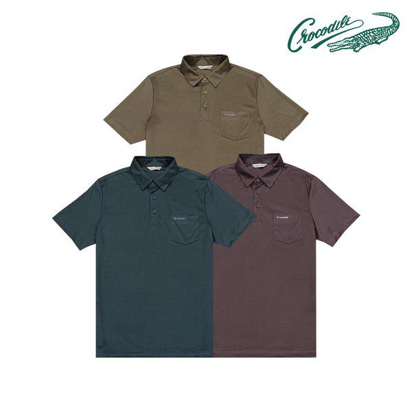 夏のクーリングソリッド半袖カラーTシャツ CDAABTS2407