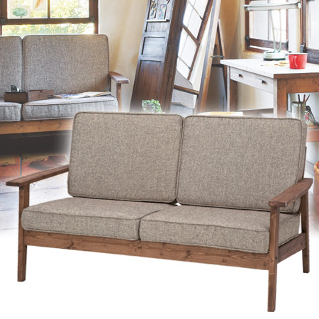 ソファ CFS-846 椅子 チェア ソファ ミッドセンチュリー 木製 ブラウン