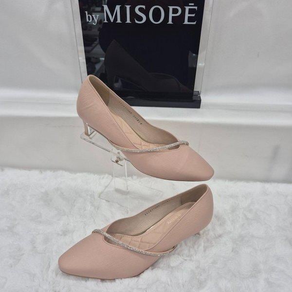 By 女性 パール ストラップ パンプス 112HT431FS005 PINK 1 JJ