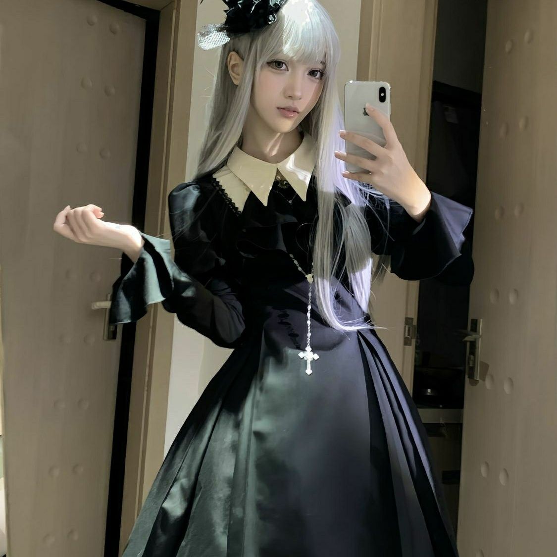 ロリータ 二次元 ゴシック風 高級 cosplay ウエストワンピースギャルスーツ