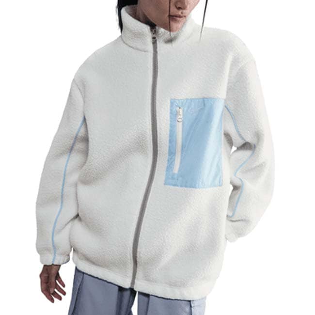 ナイキ(NIKE) 2025 HO レディース Sportswearスポーツウエア ハイパイルフリース フルジップジャケット IM7485-133セイル×Cブルー