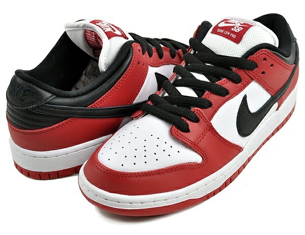 スケートボーディング ダンク ロー プロ J-PACK CHICAGO シカゴ スニーカー スケボー バーシティレッド