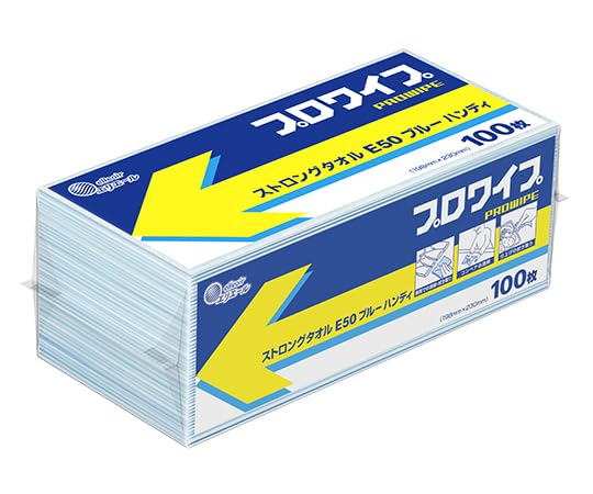 プロワイプ ストロングタオルE50 ブルー ハンディ 100枚×25パック/62-9816-34 11,277円
