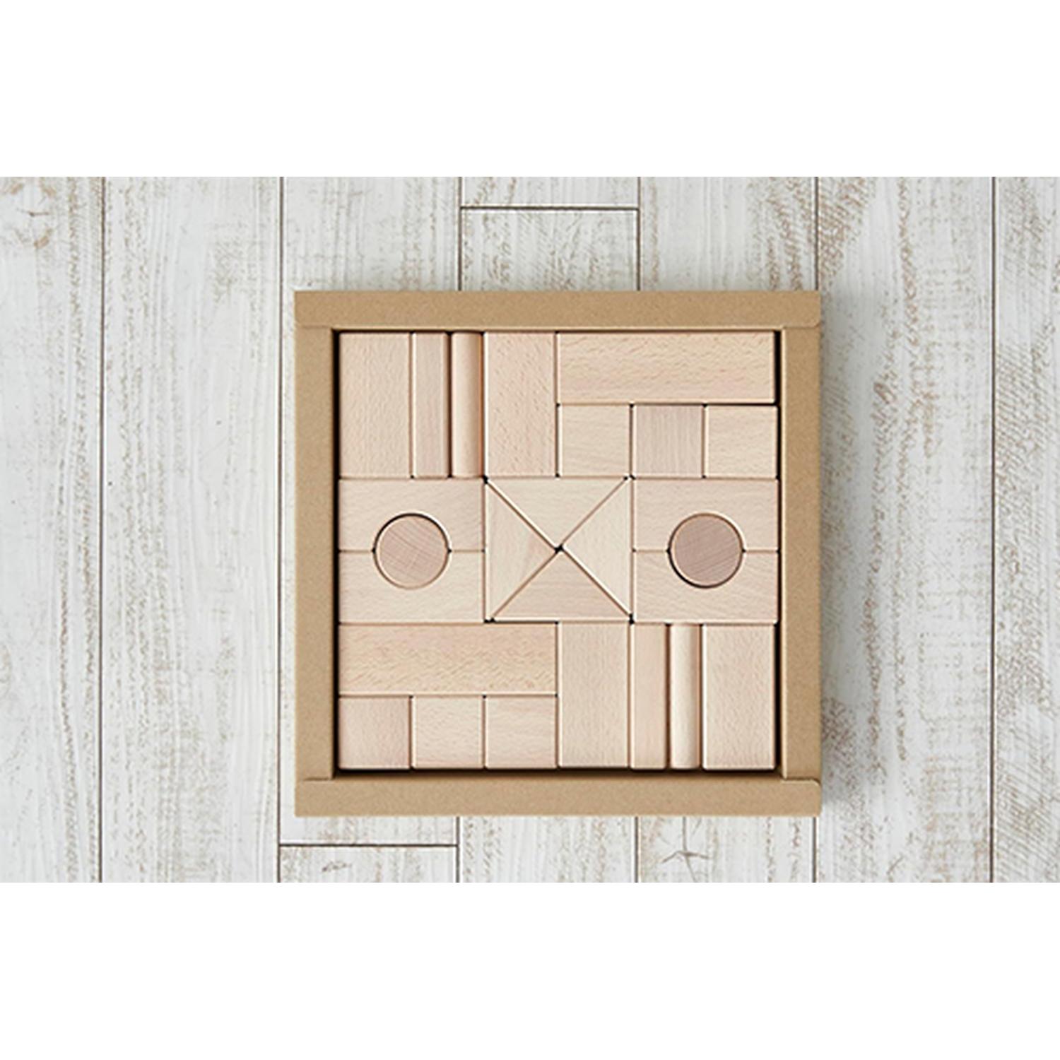 ニチガン U23 ブナのぬくもりつみき 積み木 木のおもちゃ 26P