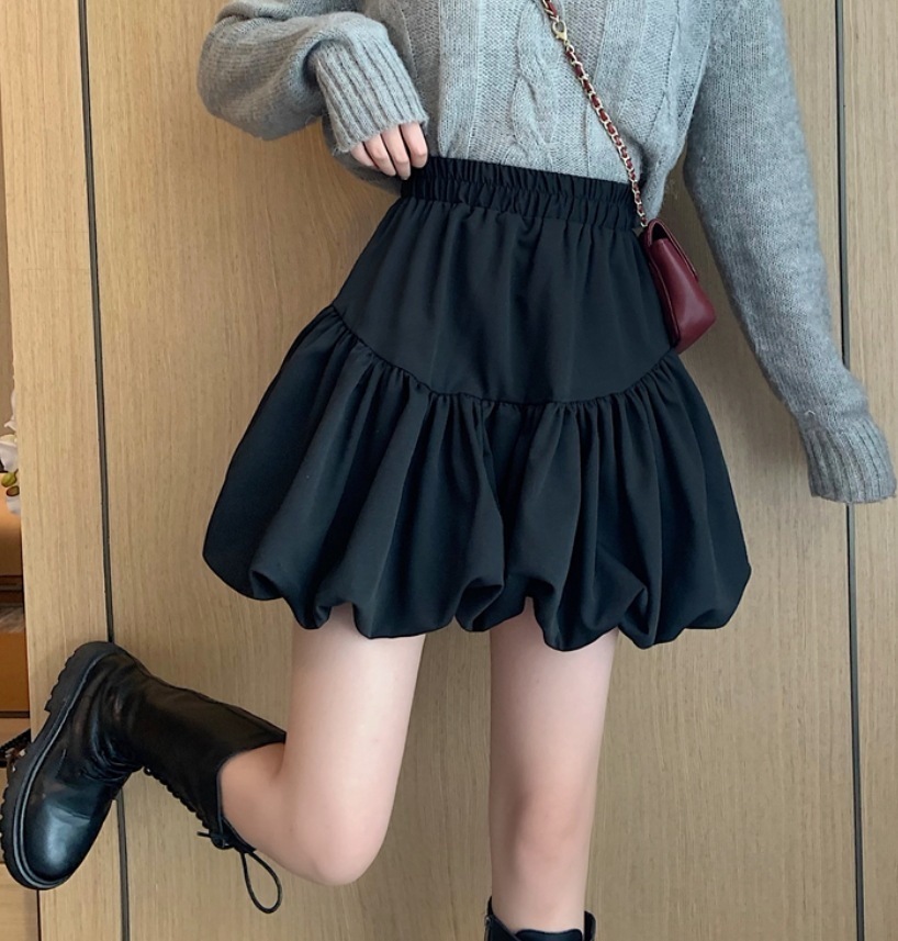 スカート デート モテアイテム バルーン フリル コットン 可愛い きれいめ 上品 おしゃれ かっこいい 可愛い ラブリー キュート ガーリー クール モード系 セクシー エレガント 存在感