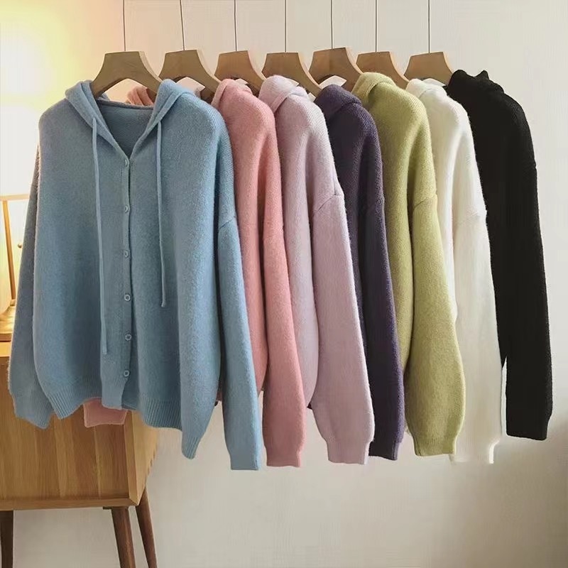 秋冬 韓国のファッション 新しい 簡単な 通勤 り カジュアル 気質 ゆったりした外着 優しくてだるい風セーター カーディガン 5Z55