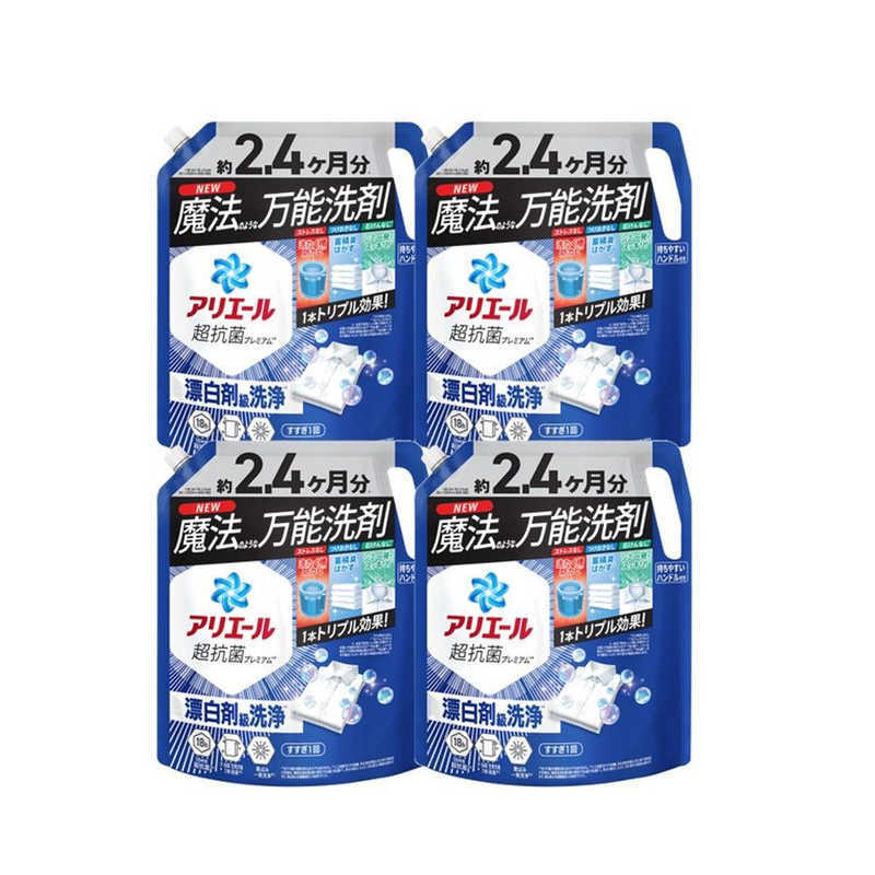P＆G　(ケース販売)アリエールジェル つめかえ 超ウルトラジャンボサイズ 1720g×4