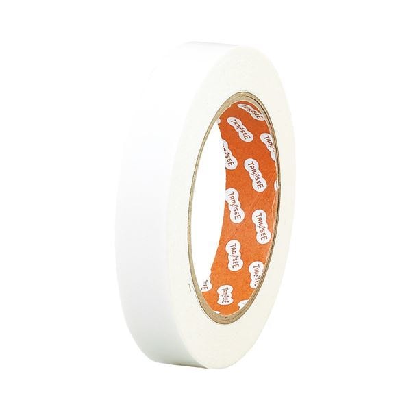 （まとめ）TANOSEE オリジナル両面テープ 20mmx20m 1セット（10巻） [x3セット]