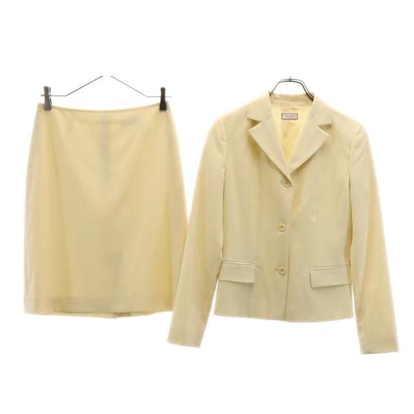 マックスアンドコー スカートスーツ 上下セットアップ 40 アイボリー MAX&CO テーラードジャケット レディース