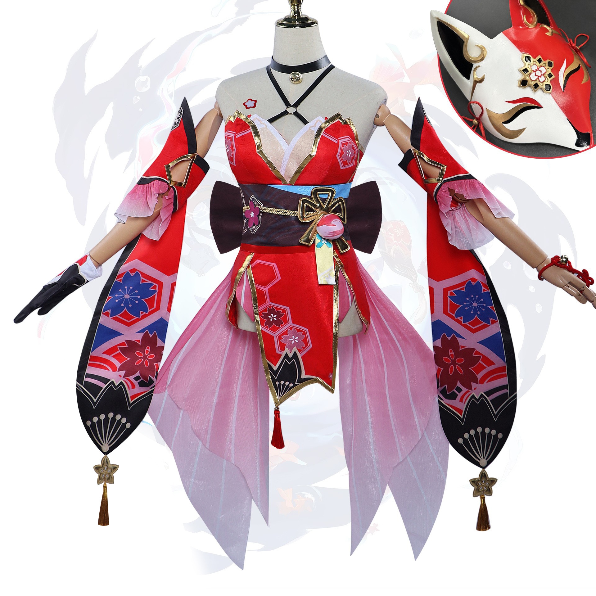 崩壊：スターレイル 花火 仮面愚者衣装 コスプレ公式セット