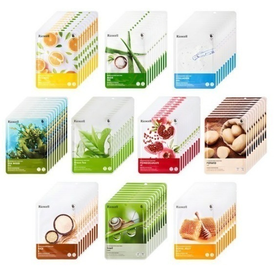 しっとり まろやかな マスクパック 10種 x 10p セット 100個入り (デイリーマスクパック)